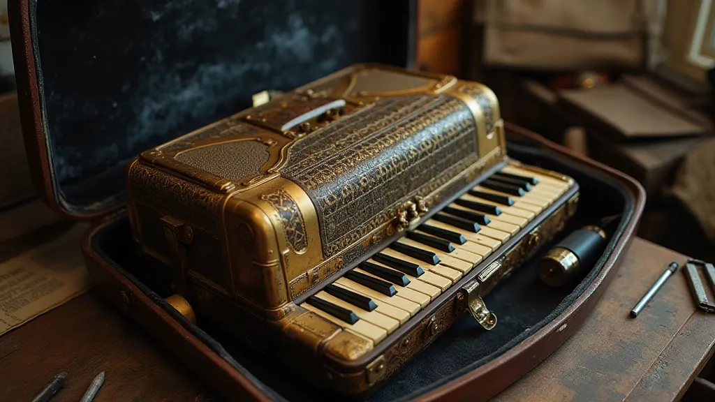 Accordion and tools in case