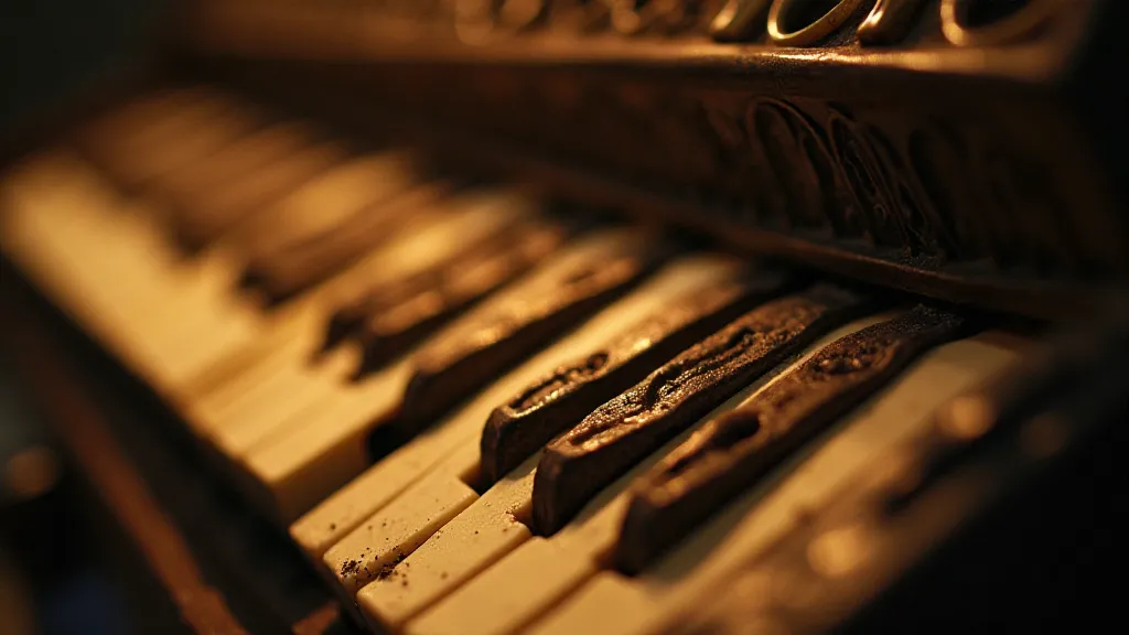 Antique accordion keys