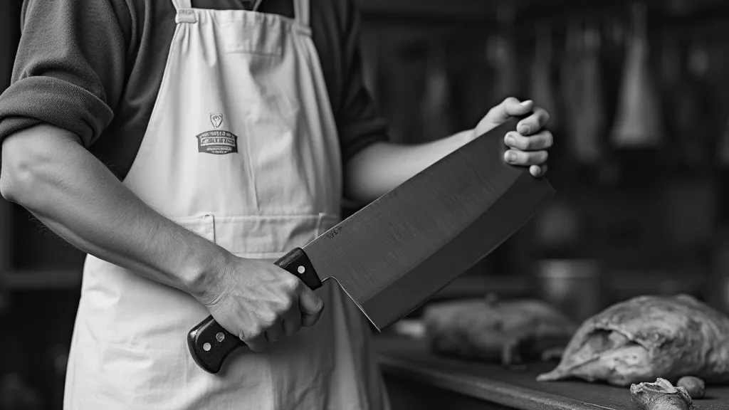 Butcher Franz in his shop