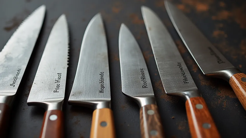 Comparison of different chef's knives